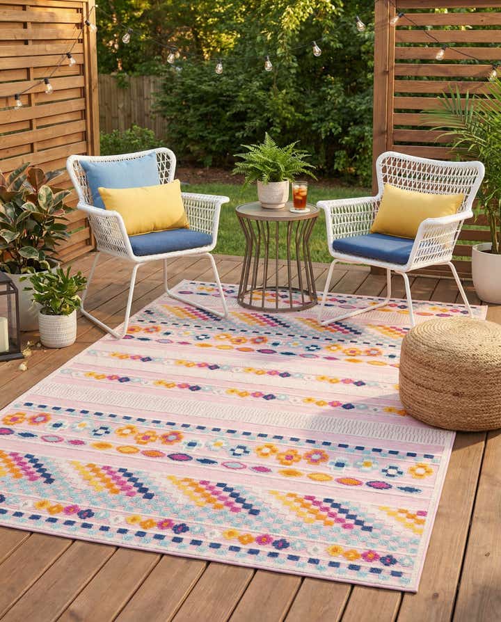 5' x 8' Easy-Clean Indoor / Outdoor Rug