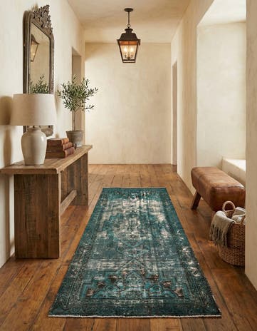 3' 1 x 6' 1 Hand Knotted Ultra Vintage Persian Wool Runner Rug