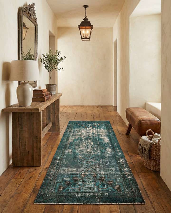 3' 1 x 6' 1 Hand Knotted Ultra Vintage Persian Wool Runner Rug