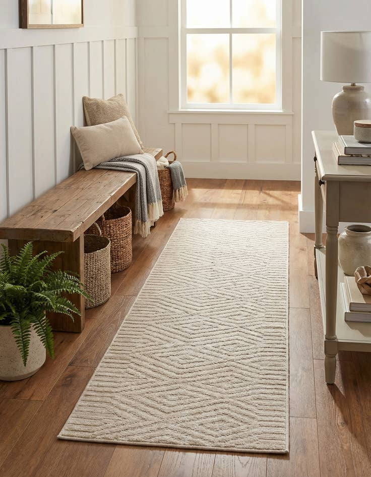 Detail image of 2' x 8'  Washable Sabrina Soto Hudson Indoor / Outdoor Runner Rug