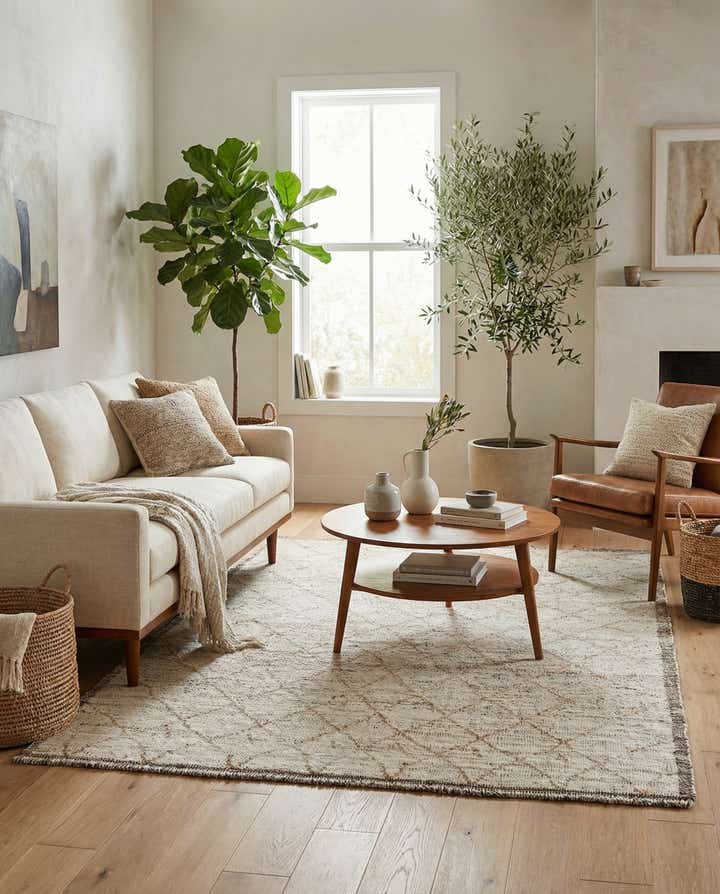 5' 4 x 7' 1 Hand Knotted Moroccan Wool Rug