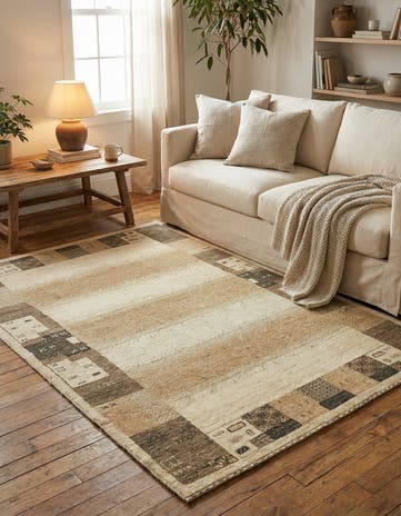 3' 10 x 6' Hand Knotted Kashkuli Gabbeh Wool Rug