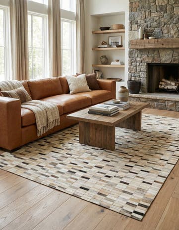 5' 2 x 7' 11 Cowhide - Patchwork Rug