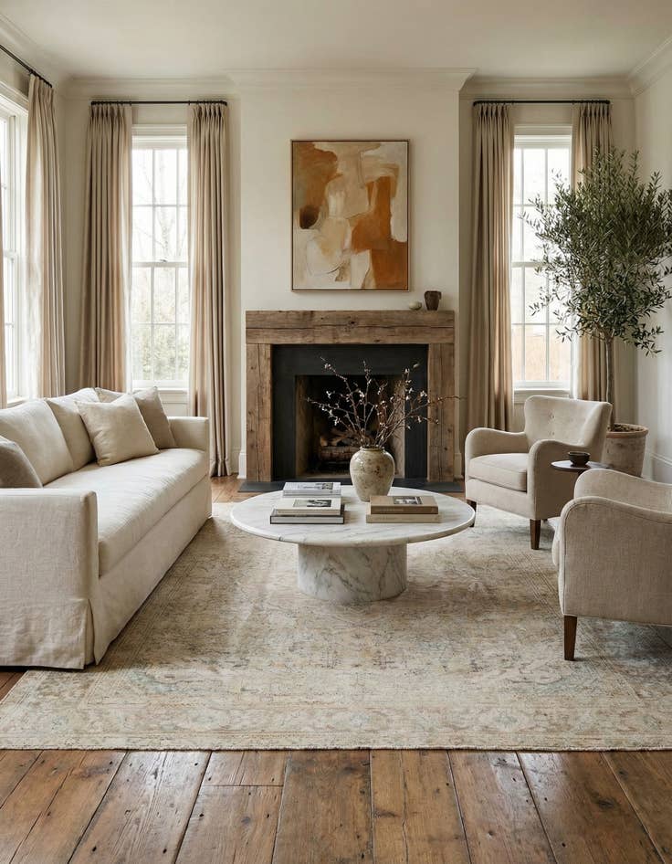 Detail image of  6' 8 x 9' 9  Hand Knotted Ultra Vintage Persian Wool Rug