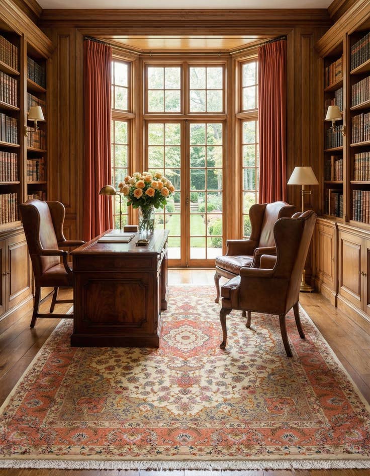 Detail image of 8' 3 x 11' 4  Hand Knotted Tabriz Wool Rug