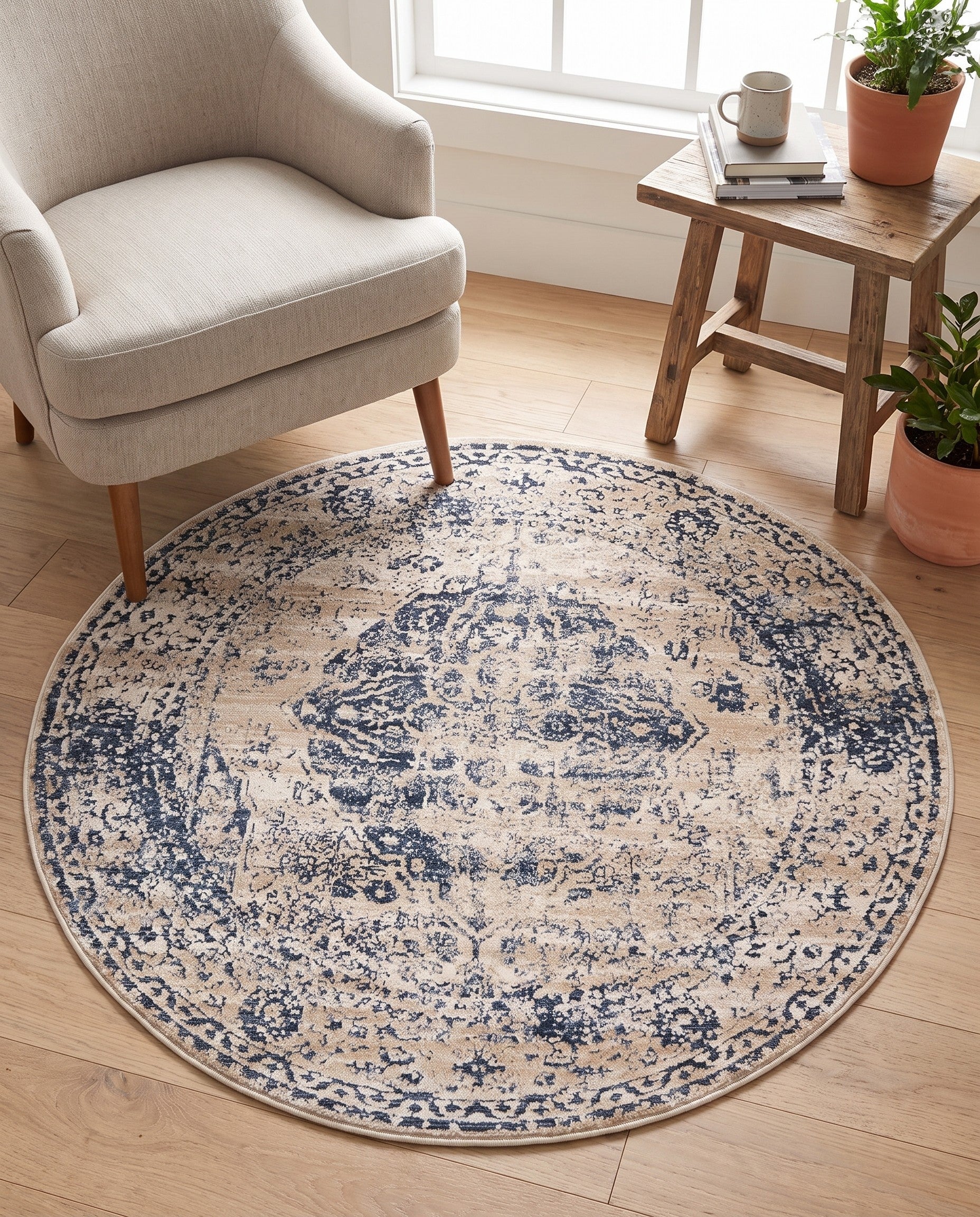 4' x 4' Eliza Round Rug