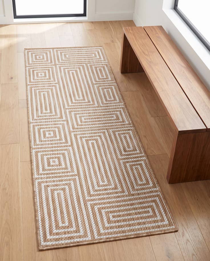 Detailansicht von 60cm x 185cm Leicht zu reinigen Modern Innen- / Außenbereich Läufer Teppich