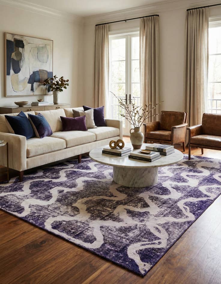 Detail image of  9' 10 x 12' 6  Hand Knotted Ultra Vintage Persian Wool Rug