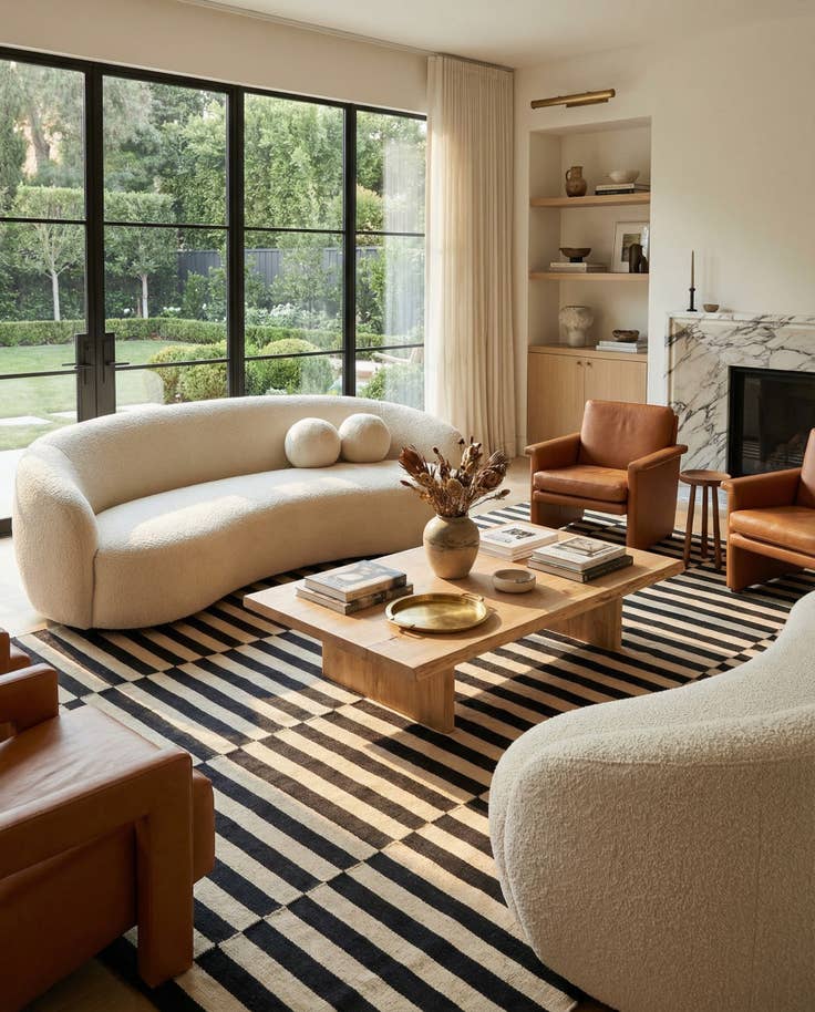 Detail image of 8' 7 x 9' 10 Hand Woven Kilim Modern Wool Rug