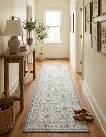 2' x 8' Washable Timeless Runner Rug
