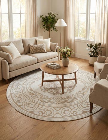 6' x 6' Hermitage Round Rug