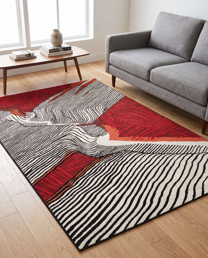 5' x 8' Easy-Clean Modern Indoor / Outdoor Rug