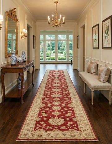 3' x 16' 7 Hand Knotted Peshawar Ziegler Runner Rug