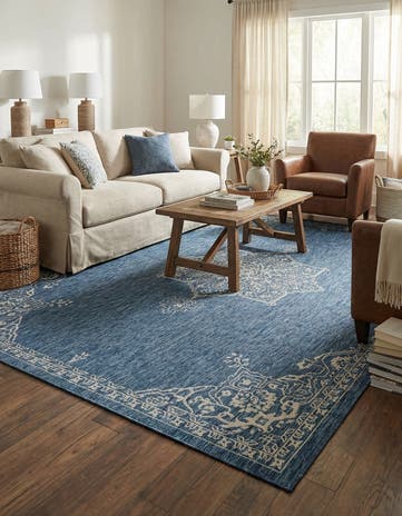 10' x 14' Easy-Clean Traditional Indoor / Outdoor Rug