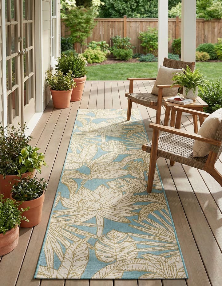 2' x 8' Easy-Clean Botanical Indoor / Outd...