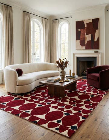 5' 4 x 8' Hand Knotted Darya Wool Rug