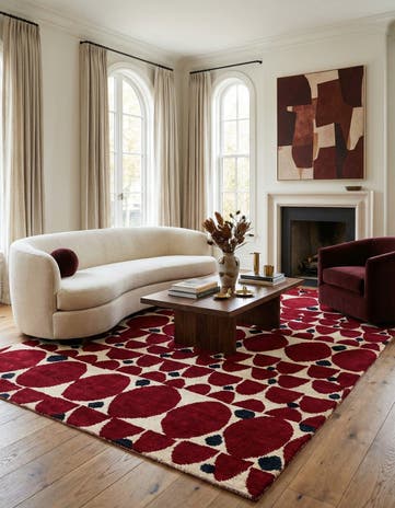 5' 4 x 8' Hand Knotted Darya Wool Rug