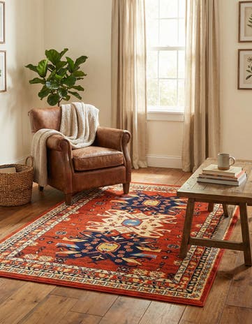 4' x 6' Heriz Design Rug