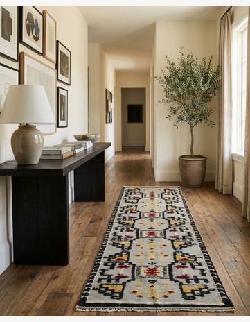 3' 1 x 12' 3 Hand Knotted Darya Wool Runner Rug