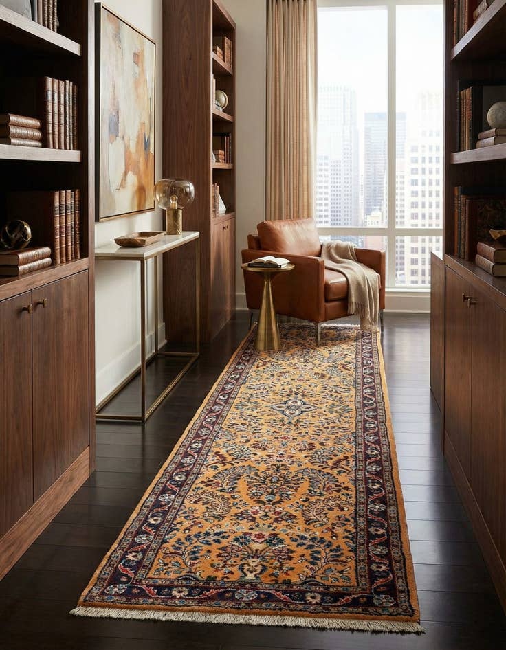 Detail image of 2' 7 x 9' 9 Liliyan Wool Runner Rug