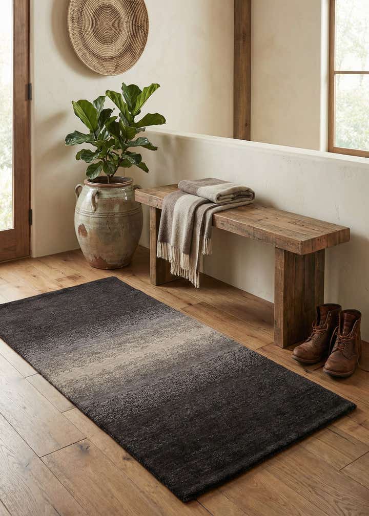 2' 5 x 4' 7 Hand Knotted Gabbeh Wool Rug