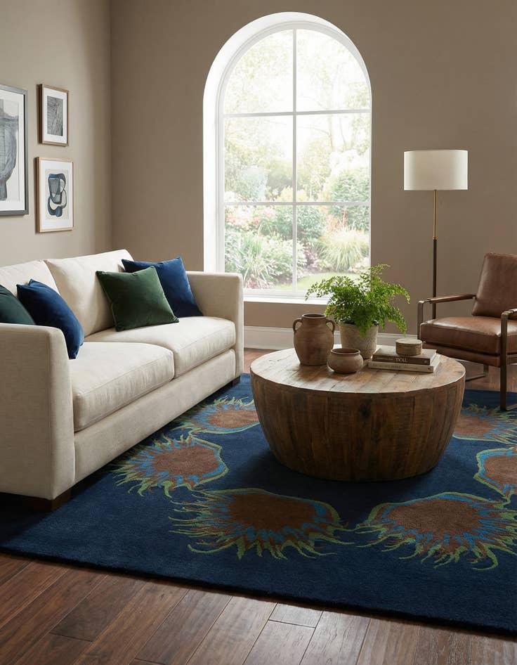 Detail image of 7' 6 x 7' 7 Agra Square Rug