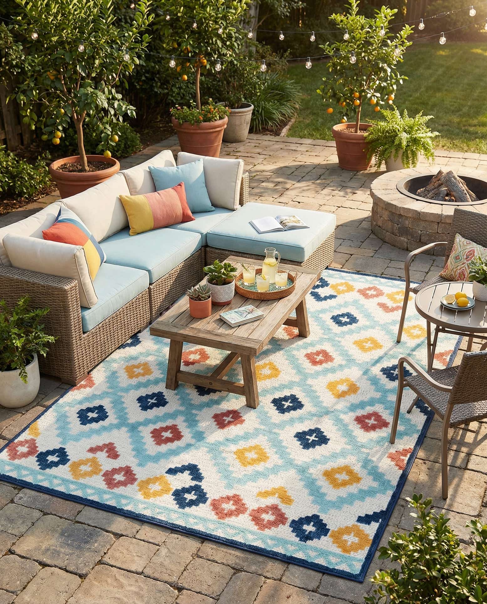 7' x 10' Easy-Clean Belize Indoor / Outdoor Rug