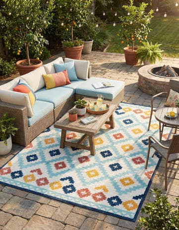 7' x 10' Easy-Clean Belize Indoor / Outdoor Rug
