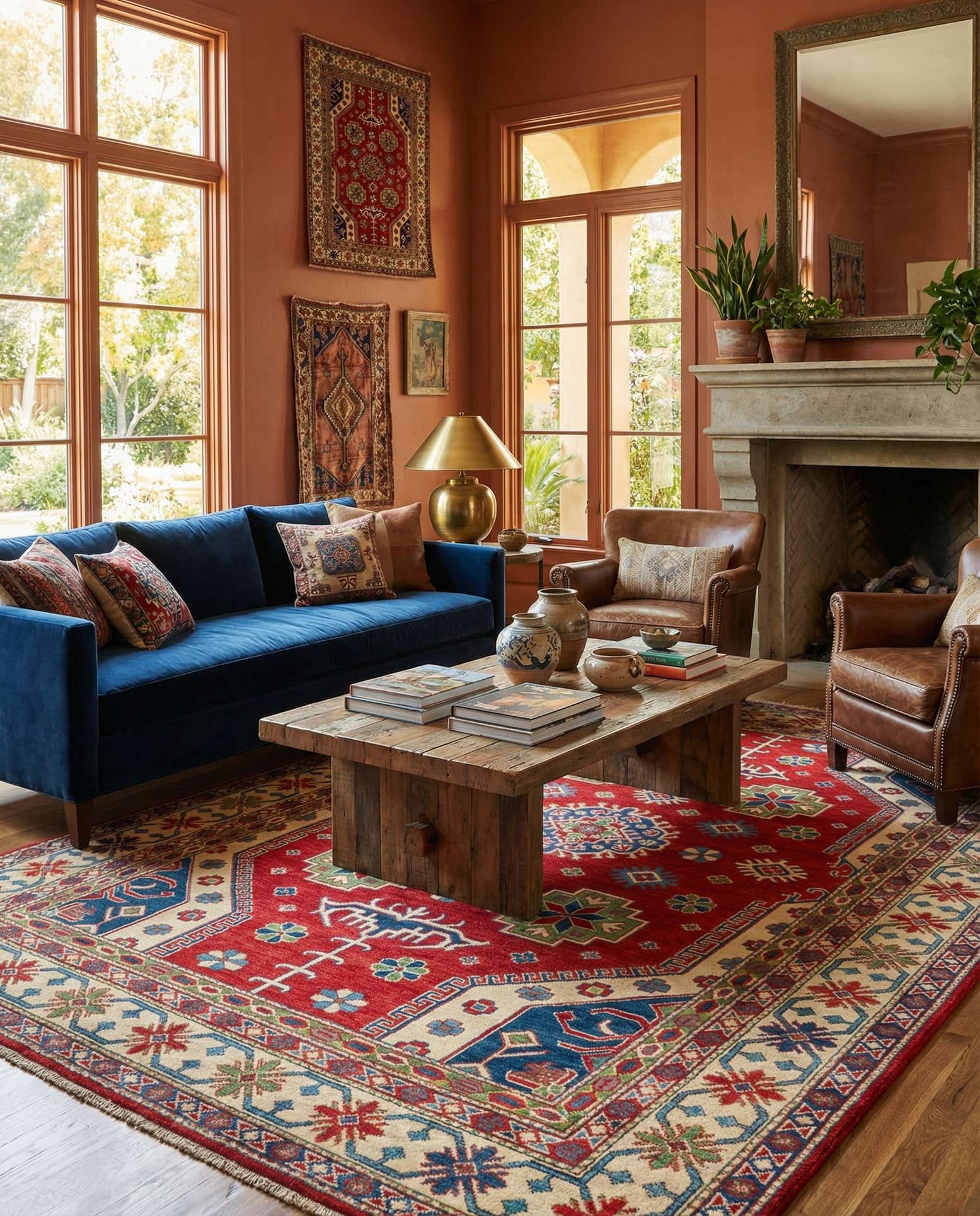 6' 2 x 9' Hand Knotted Kazak Rug