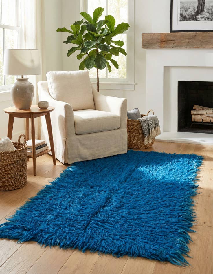 Detail image of 2' 1 x 4' 6  Hand Knotted Moroccan Wool Runner Rug