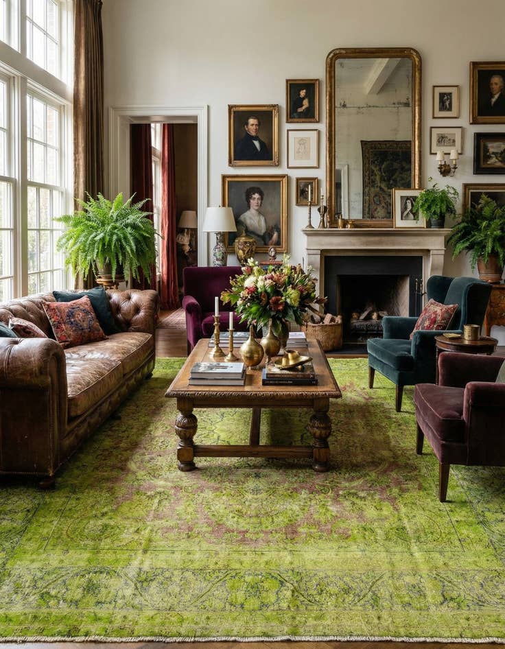 Detail image of 9' 8 x 12' 8 Vintage Royal Wool Rug