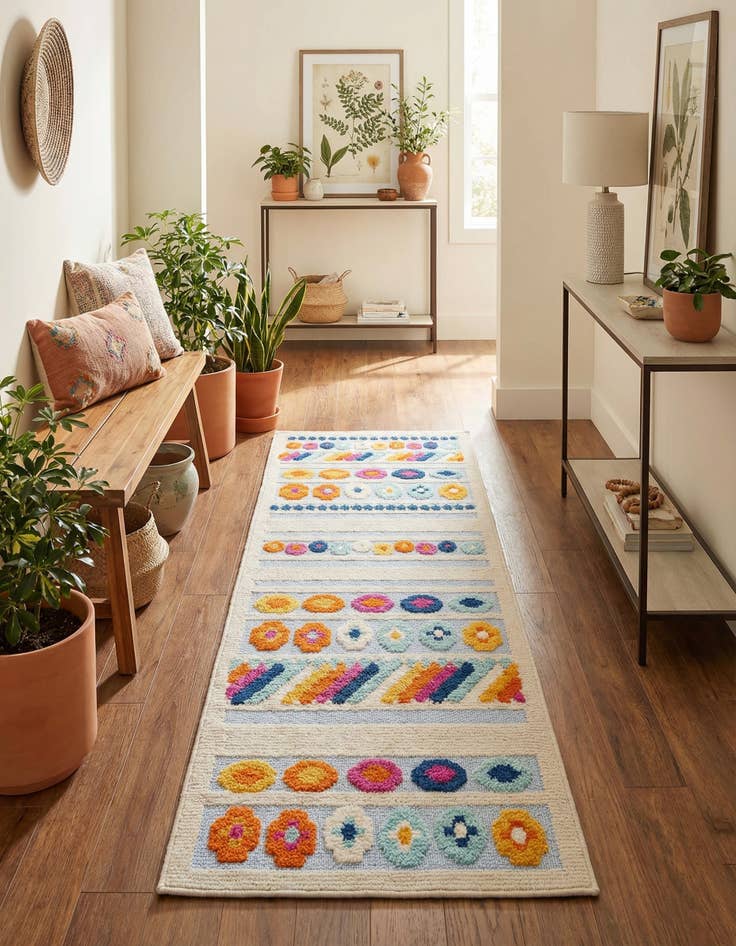 Detail image of 2' x 6'  Washable Aruba Indoor / Outdoor Runner Rug