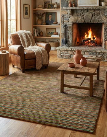 4' 9 x 6' 10 Hand Knotted Kashkuli Gabbeh Oriental Wool Rug