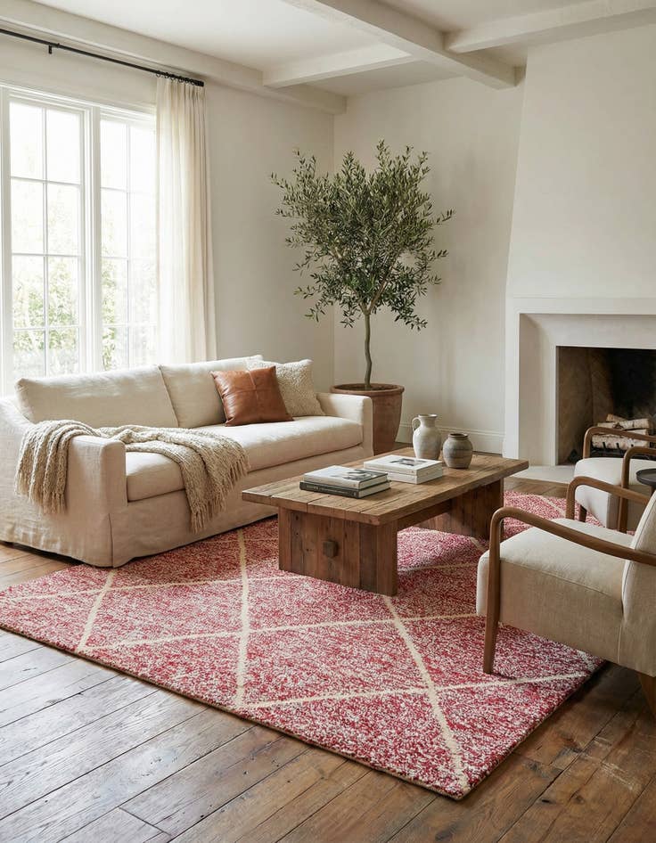 Detail image of 8' x 10' 4  Hand Knotted Moroccan Wool Rug