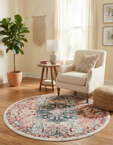 5' x 5' Charleston Round Rug