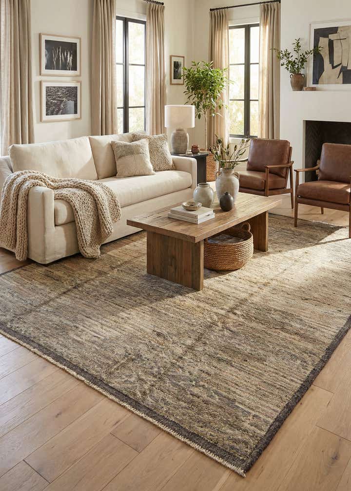 8' 6 x 10' 6 Hand Knotted Moroccan Wool Rug