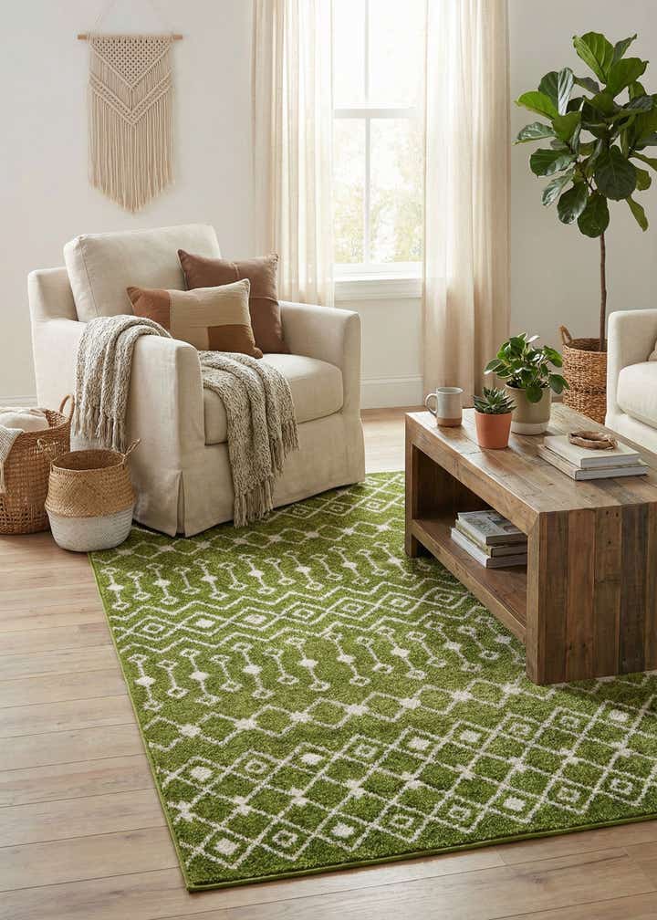 4' x 6' Moroccan Trellis Rug