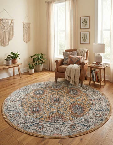 5' 3 x 5' 3 Nyla Round Rug