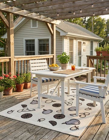 5' x 7' 7 Easy-Clean Indoor / Outdoor Rug