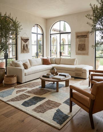 10' 7 x 14' 5 Hand Knotted Moroccan Wool Rug
