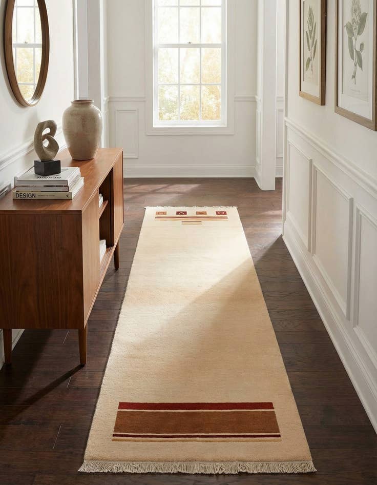 Detail image of 2' 9 x 9' 10  Hand Knotted Darya Wool Runner Rug