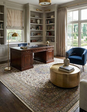 9' 8 x 13' 5 Kashan Wool Rug