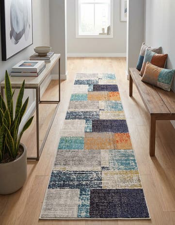 2' x 8' Washable Vivid Runner Rug