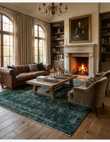 9' 9 x 12' 3 Hand Knotted Ultra Vintage Persian Wool Rug
