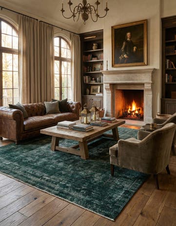 9' 9 x 12' 3 Hand Knotted Ultra Vintage Persian Wool Rug