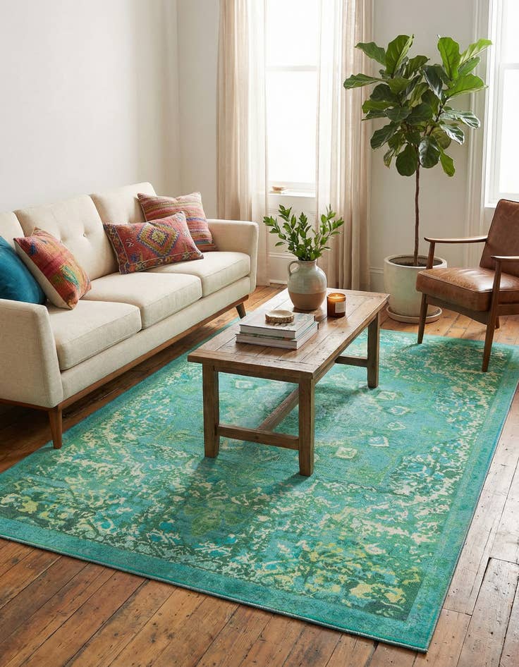 Detail image of  6' x 9'  Washable Francesca Rug