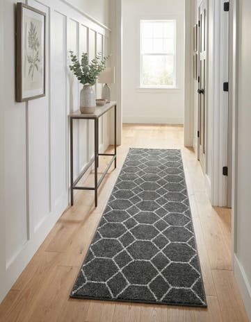 2' x 10' Lattice Frieze Runner Rug