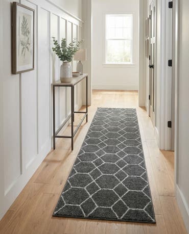  2' x 10' Lattice Frieze Runner Rug