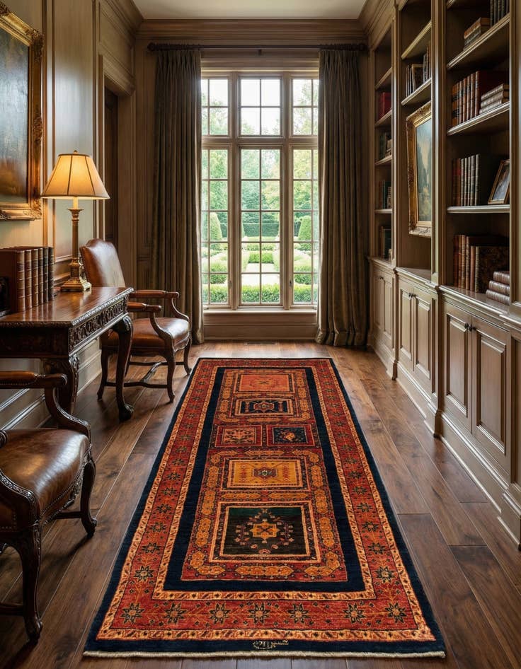 Detail image of 2' 8 x 7' 1 Kashkuli Runner Rug