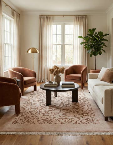 6' 10 x 9' 7 Hand Knotted Darya Wool Rug
